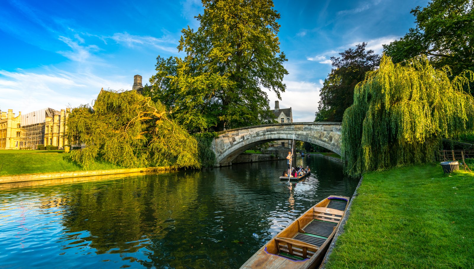 Punting on the River Cam in Cambridge